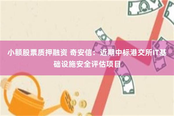 小额股票质押融资 奇安信：近期中标港交所IT基础设施安全评估项目