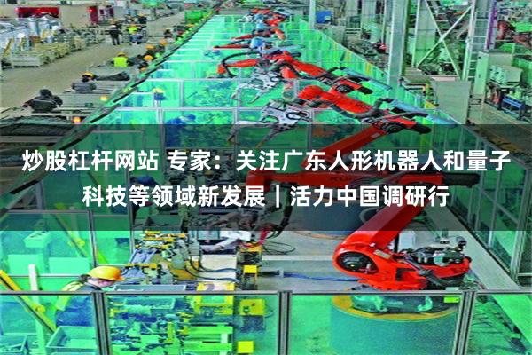 炒股杠杆网站 专家：关注广东人形机器人和量子科技等领域新发展｜活力中国调研行