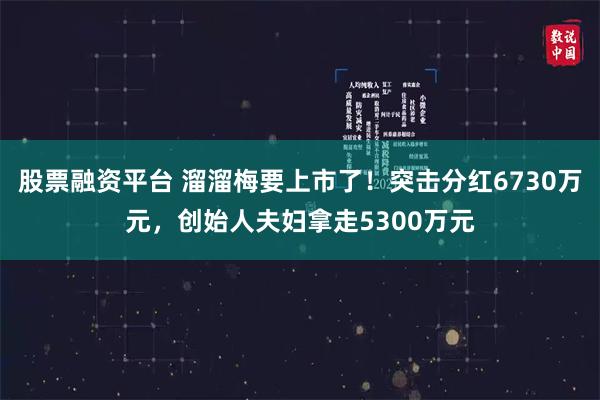 股票融资平台 溜溜梅要上市了！突击分红6730万元，创始人夫妇拿走5300万元