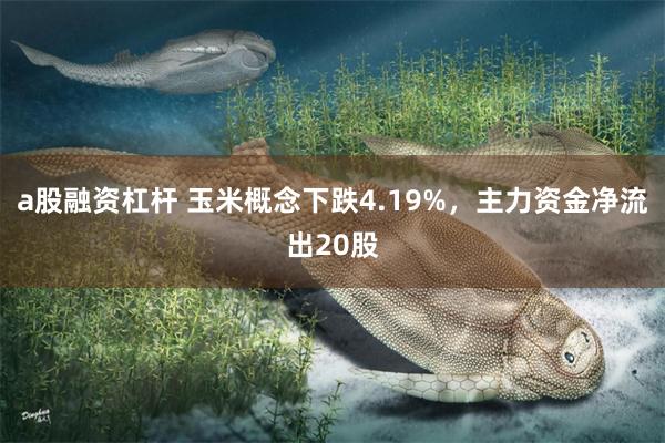 a股融资杠杆 玉米概念下跌4.19%，主力资金净流出20股
