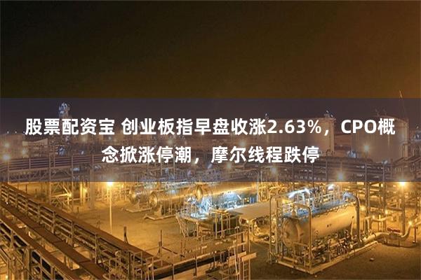 股票配资宝 创业板指早盘收涨2.63%,CPO概念掀涨停潮,摩尔线程跌停