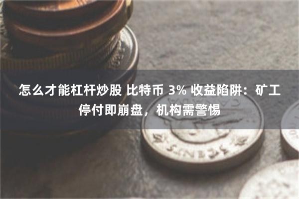 怎么才能杠杆炒股 比特币 3% 收益陷阱：矿工停付即崩盘，机构需警惕