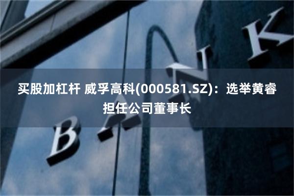 买股加杠杆 威孚高科(000581.SZ)：选举黄睿担任公司董事长