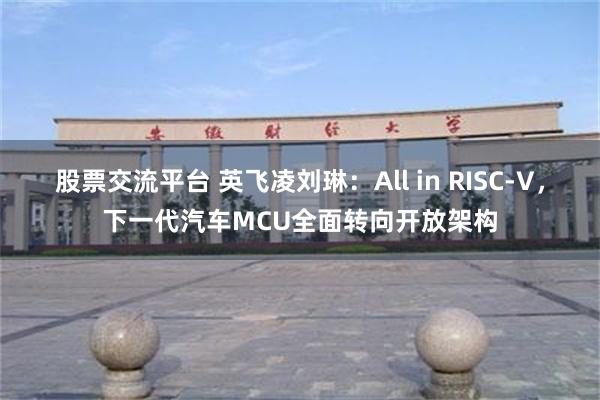 股票交流平台 英飞凌刘琳：All in RISC-V，下一代汽车MCU全面转向开放架构